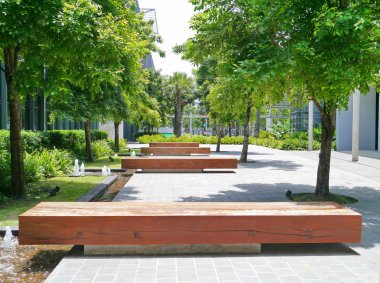 Yazları modern Bahçe.