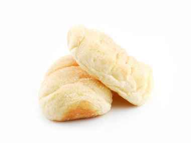 Tereyağlı kahverengi ekmek izole.