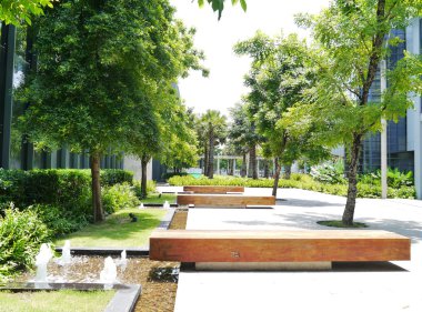 Yazları modern Bahçe.