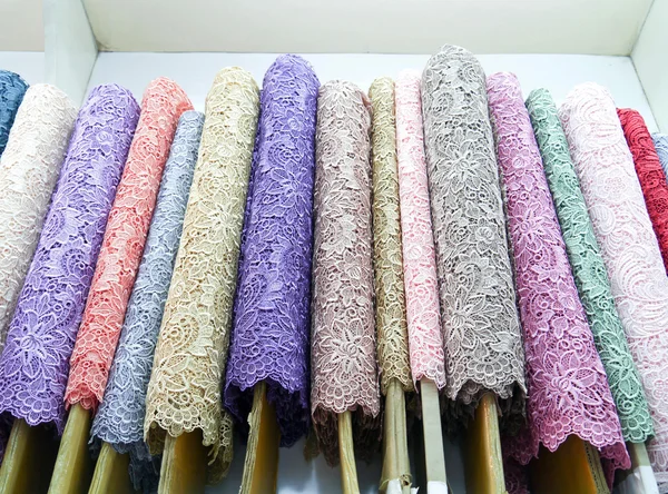 Kolorowe tkaniny . — Zdjęcie stockowe