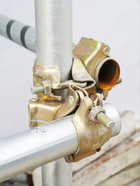 Scaffolding pipe clamp . — Stock Photo, Image