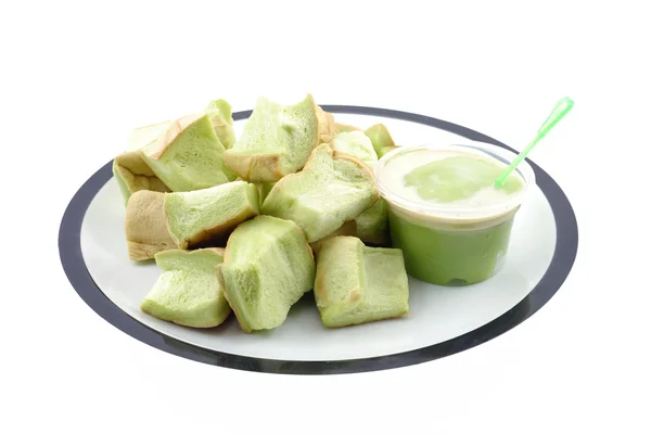 Ei Pandan custard . — Stockfoto