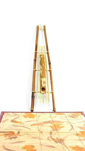 Hanging bamboo basket . — Stock Photo, Image