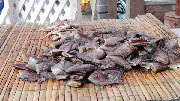 Torkade saltad fisk — Stockfoto