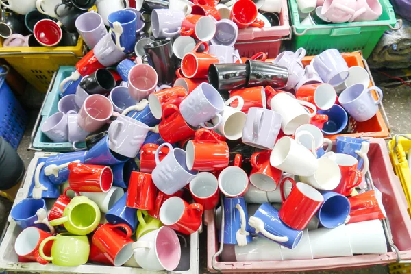 Bunte Kaffeetasse  . — Stockfoto