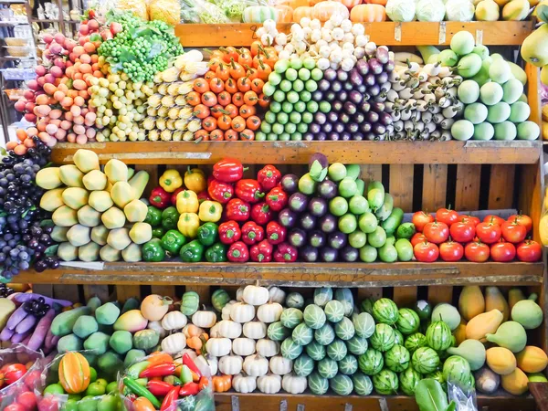 Colorful artificial fruits. — Stock Photo, Image