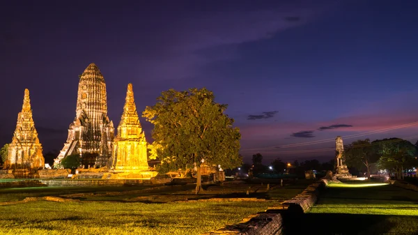 WAT chaiwattanaram Tapınağı. — Stok fotoğraf