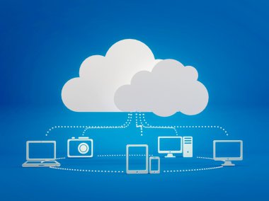 Cloud computing icons clipart