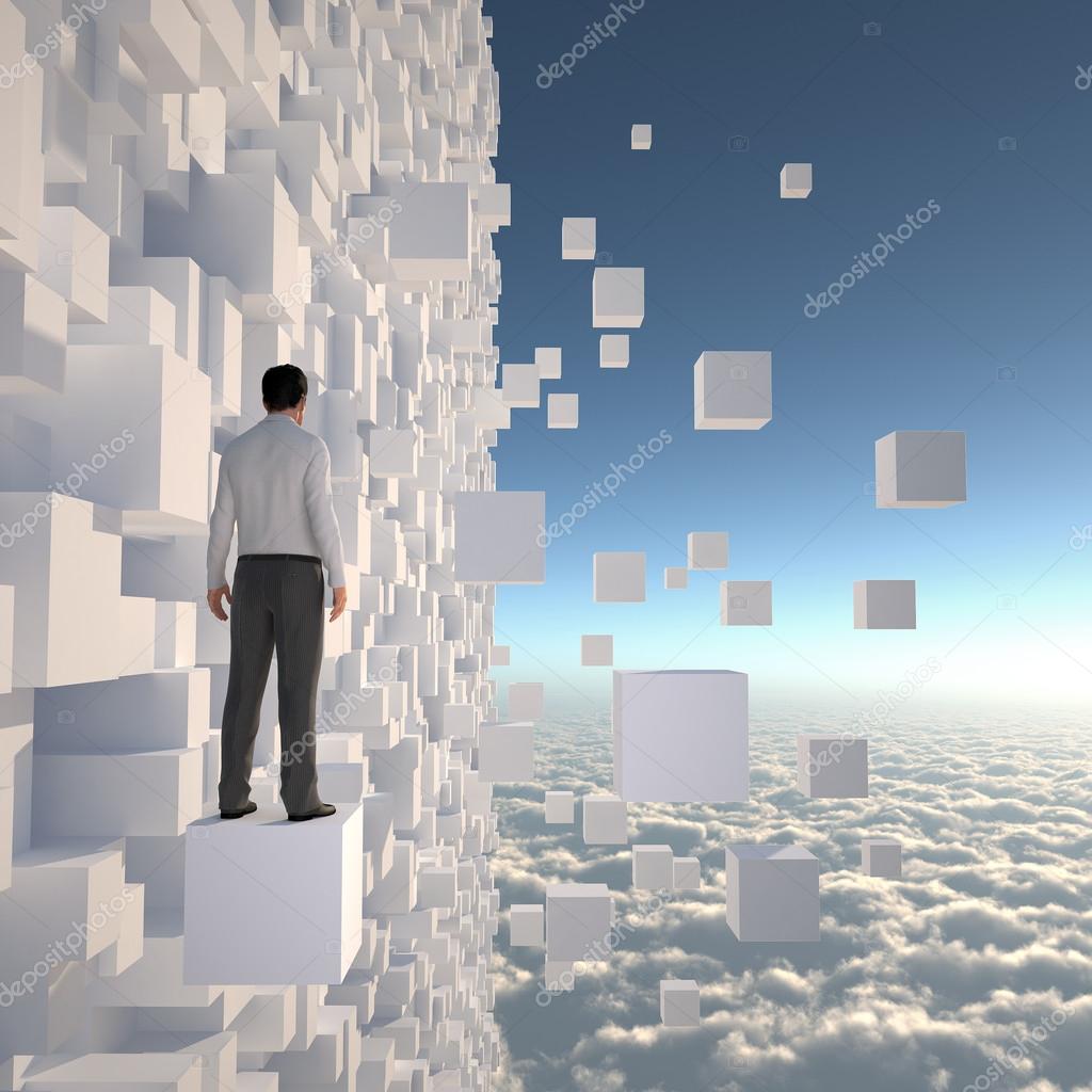 Empresario mirando al futuro fotografía de stock © maximsamos