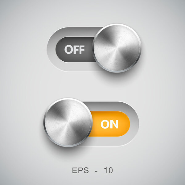 UI Kit Elements, Slider Toggle Set
