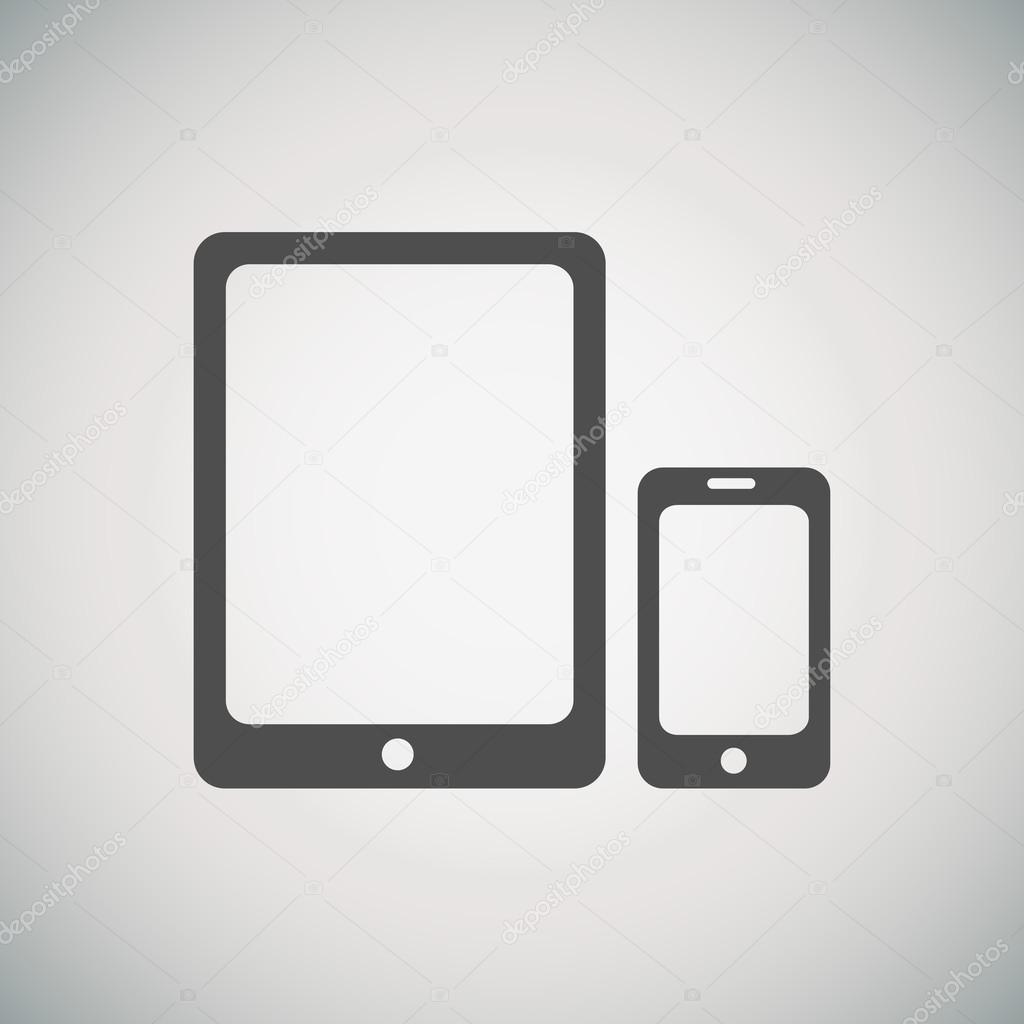 Tablet and mobile phone icon