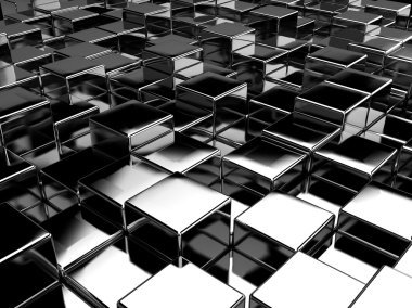 Abstract 3d background of the cubes