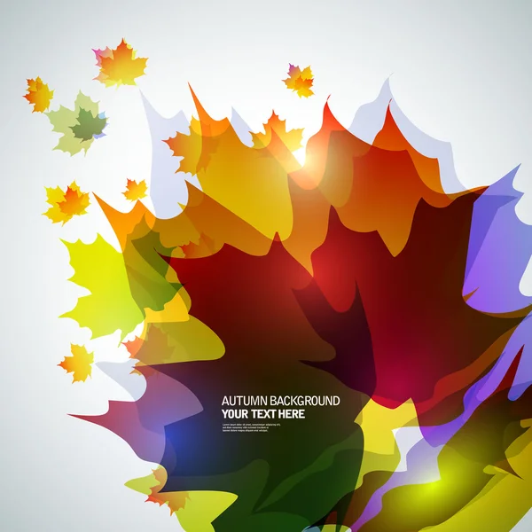 Fondo de otoño — Vector de stock