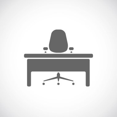 Ofis simgesi, masa ve sandalye
