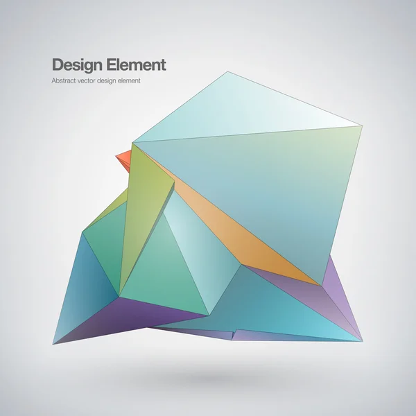 Elemento de diseño geométrico abstracto — Vector de stock