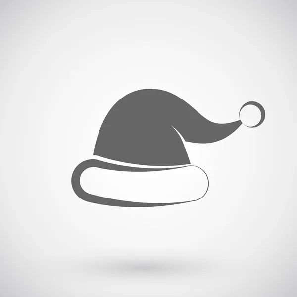 Santa sombrero icono — Vector de stock