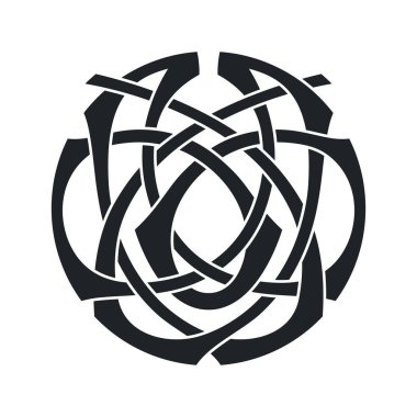 Vektör Kelt dairesel düğüm. Etnik süs. Geometrik tasarım