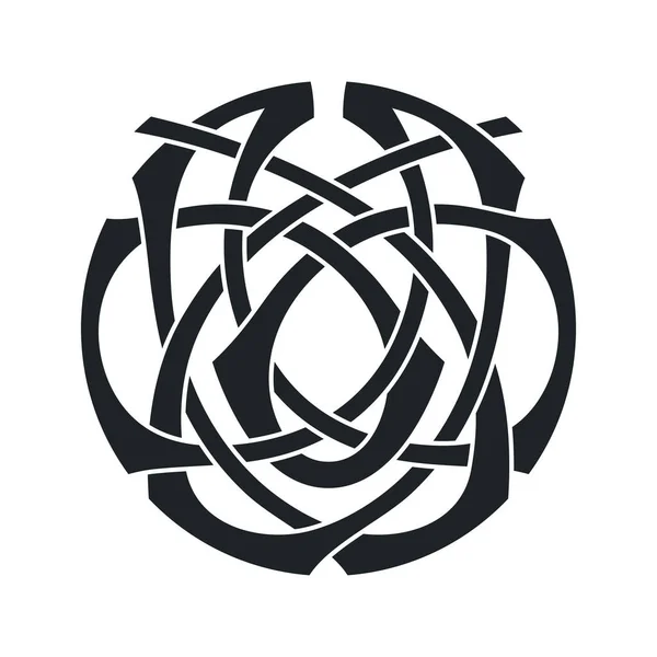 Векторный Кельтский Круговой Узел Этнические Украшения Геометрический Дизайн — стоковый вектор