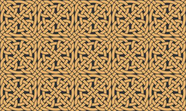 Kusursuz doku Kelt stili. Orijinal etnik süs. Geometrik tasarım