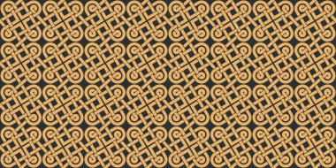 Kusursuz doku Kelt stili. Orijinal etnik süs. Geometrik tasarım