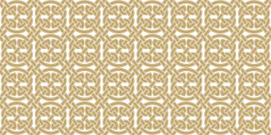 Kusursuz doku Kelt stili. Orijinal etnik süs. Geometrik tasarım