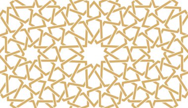 Otantik Arap tarzında kusursuz bir desen. Vektör illüstrasyonu