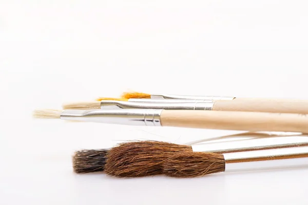 Kullanılmayan sanat yağlı boya fırçaları — Stok fotoğraf