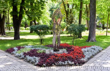 Kyiv 'deki Taras Shevchenko parkında 
