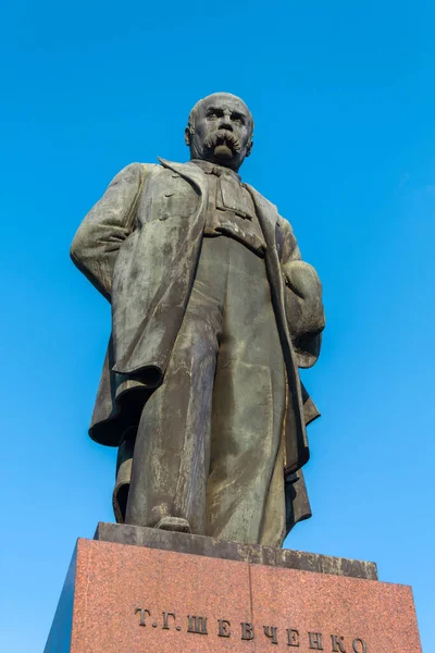 Monumento Escritor Ucraniano Más Famoso Taras Shevchenko Kiev — Foto de Stock