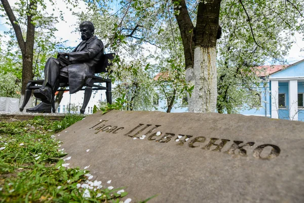 Monument Poète Écrivain Ukrainien Célèbre Taras Chevtchenko Kiev — Photo