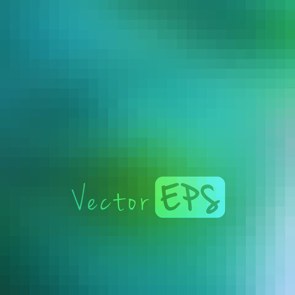 Цифровая квадратная пиксельная мозаика, векторный фон
