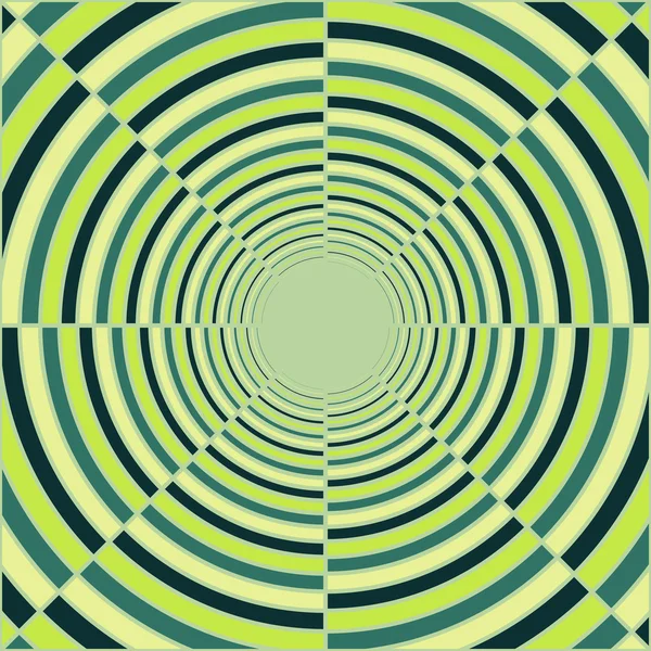 抽象深绿色管、 光的隧道尽头 — 图库矢量图片