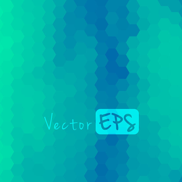 Цифровой шестигранный пиксельный мозаичный фон
