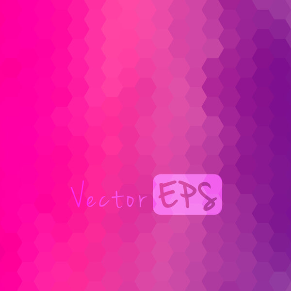 Цифровой шестигранный пиксельный мозаичный фон
