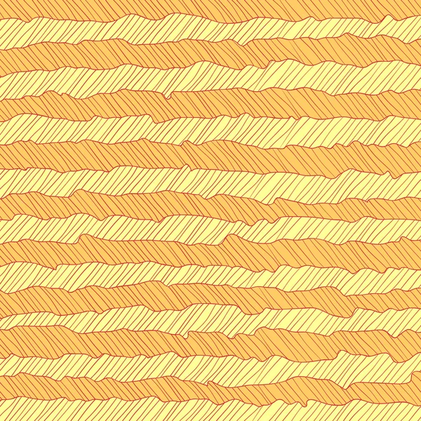 Patrón abstracto con rayas de colinas desérticas — Vector de stock