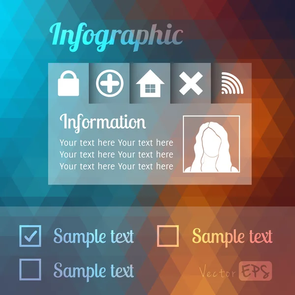 Plantilla de diseño moderno, infografías o sitio web — Archivo Imágenes Vectoriales