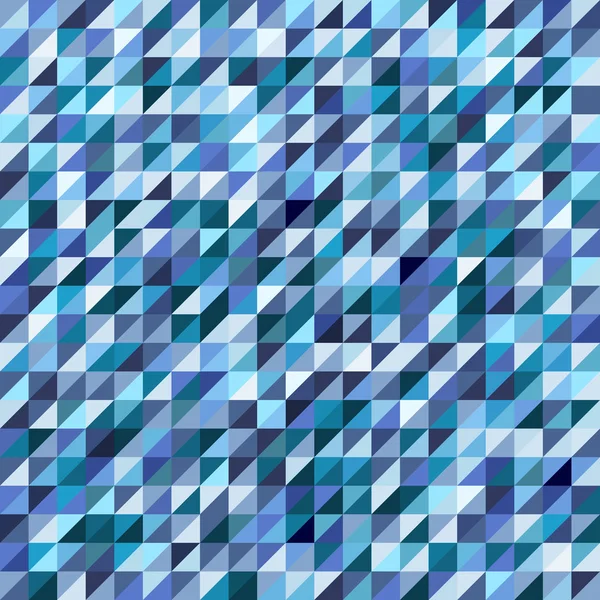 Geometrische mozaïek patroon van blauwe driehoek — Stockvector