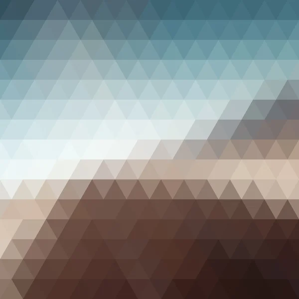 Triângulo digital pixel mosaico — Vetor de Stock