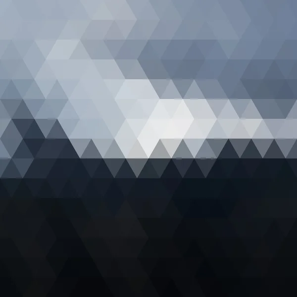Digitální trojúhelník pixel mozaika — Stockový vektor