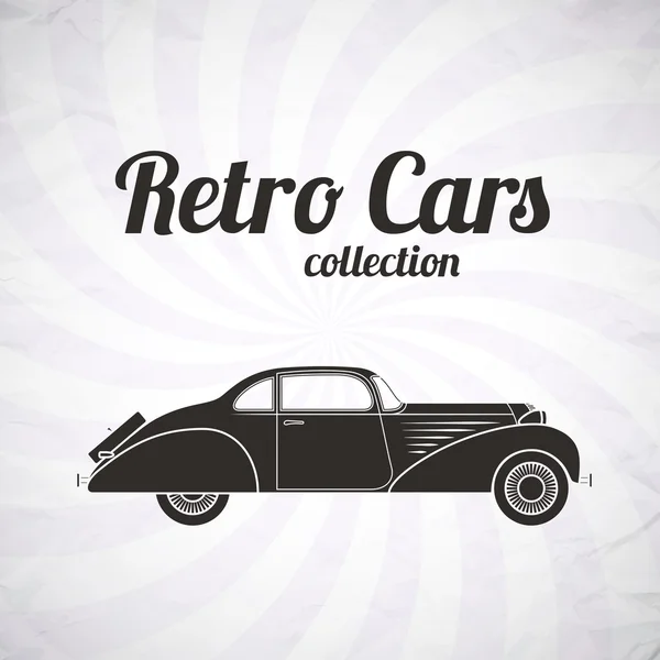 Αναπολώ αυτοκίνητο, vintage συλλογή — Διανυσματικό Αρχείο