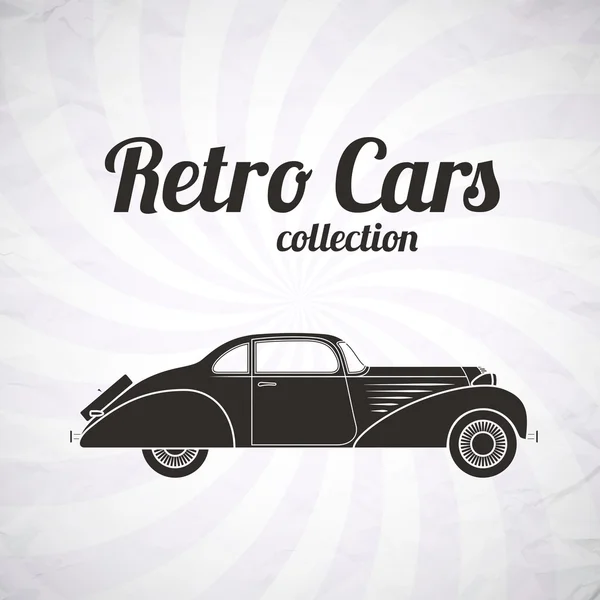 Coche retro, colección vintage — Archivo Imágenes Vectoriales