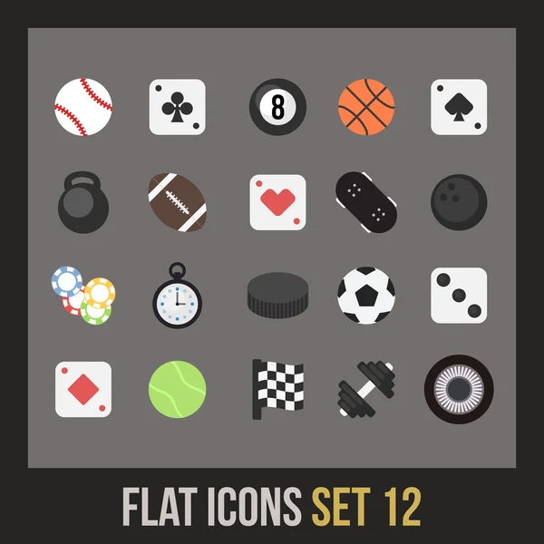 Flat icons set — Stock Vector