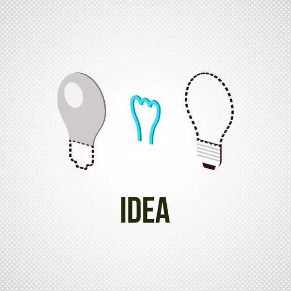 Light bub il concetto di idea — Vettoriale Stock