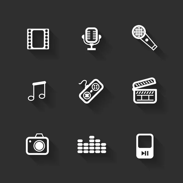 Vector design flat icons — Stock Vector