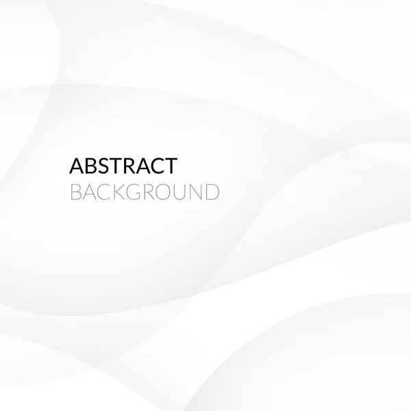 滑らかな線で抽象的な白い背景 — ストックベクタ