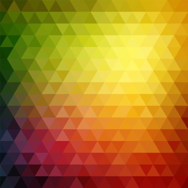 Retro mozaik desen üçgen geometrik şekiller