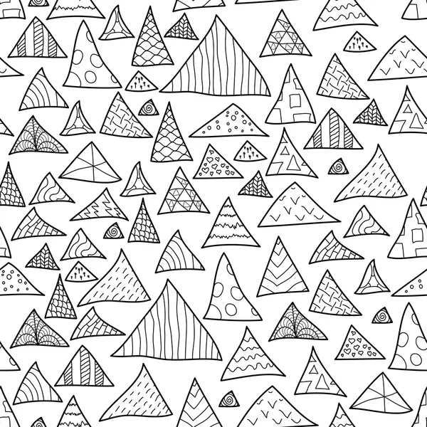 Seamless background, black and white hipster pattern — Stok Vektör