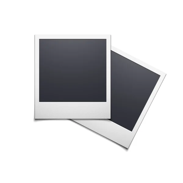 Retro photo frame isolated on white background — Stock Vector