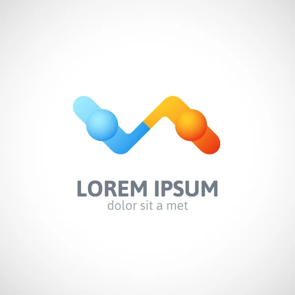 el sıkışma soyut logo vektör tasarım şablonu