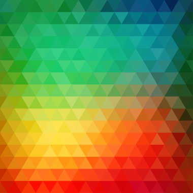 Retro mozaik desen üçgen geometrik şekiller